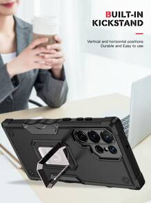 Father's Day 360 Degree Rotating Bracket + Flag + Suction Cup Set Of Phone Case Compatible With Apple 11/12/13/14/15promax, Compatible With Samsung Compatible With Oppo Compatible With Vivo Compatible With Xiaomi Redminote11/12pro,International Version, Not The Domestic Version - Black - View 3
