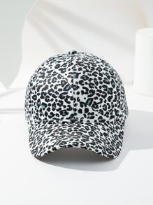Leopard Print Baseball Cap - Multicolor - View 3