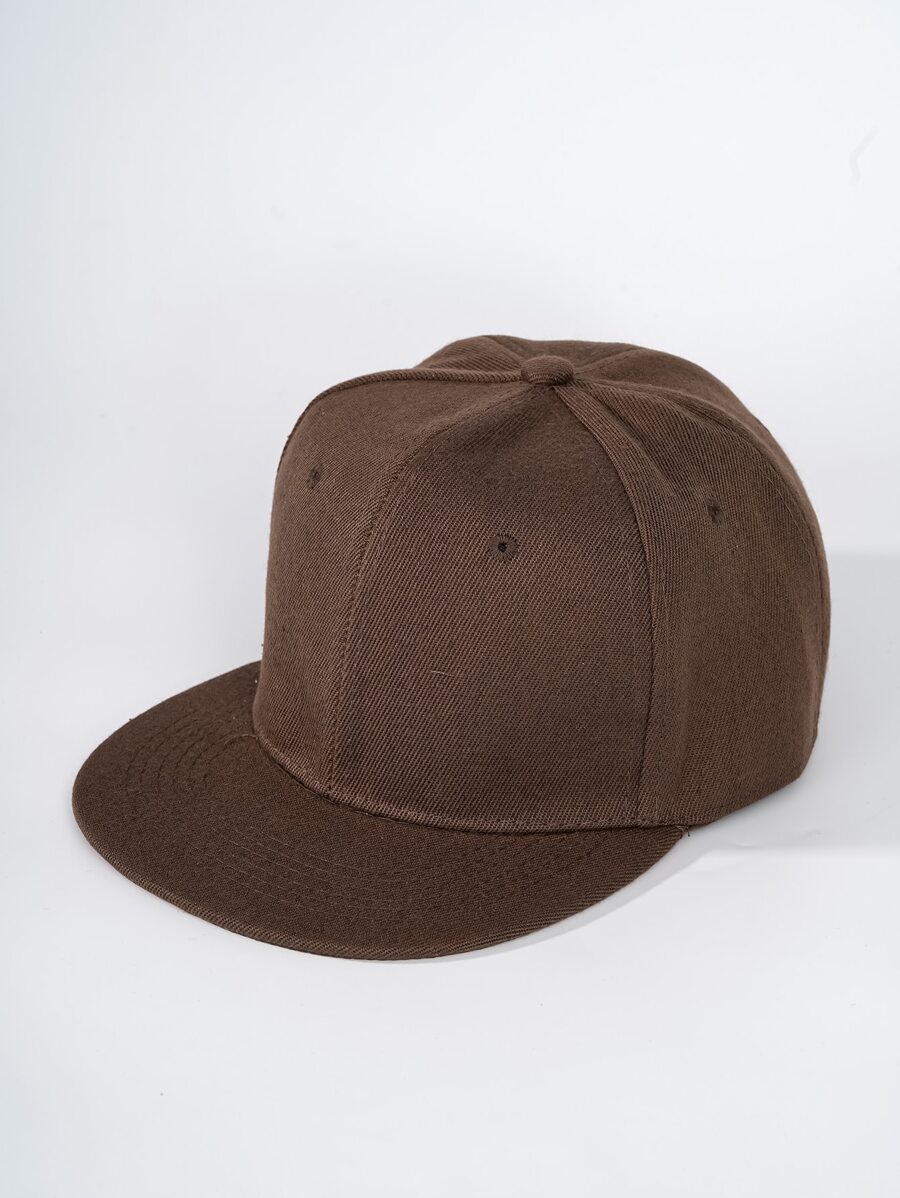 Solid Hip Hop Cap - Coffee Brown - View 1