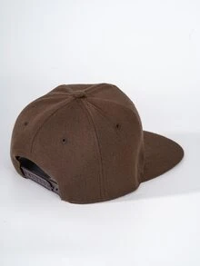 Solid Hip Hop Cap - Coffee Brown - View 2
