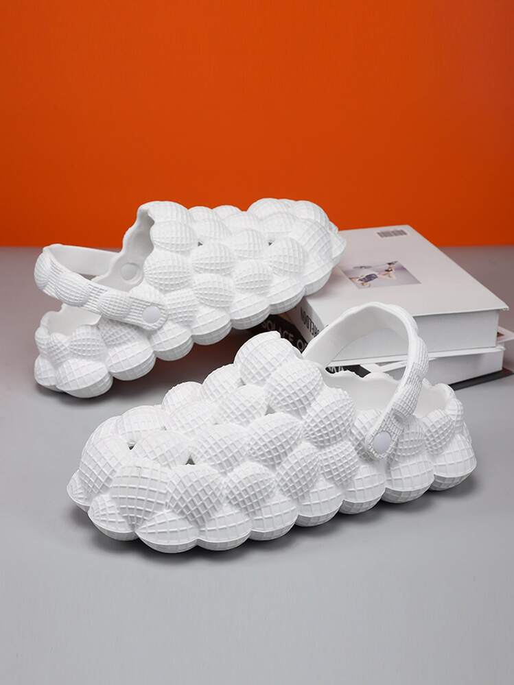 Women's White Hollow Out Multi-way Wear Vented Clogs - White - View 1