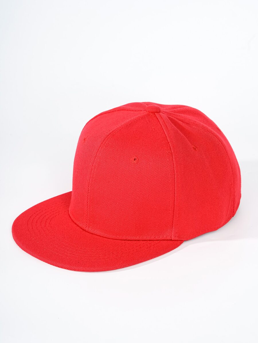 Gorra de hip hop unicolor - Rojo - Ver 1