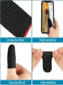 10入組防汗遊戲手指袖 - 彩色 - 查看 5