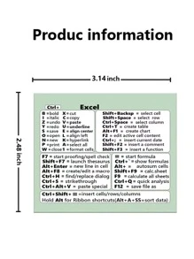 1 シートのショートカットキーパターンノートパソコン保護ステッカー、キーボードステッカー - マルチカラー - チェックする 4
