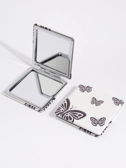 Foldable Pocket Makeup Mirror, Butterfly Pattern Square Double-Sided Compact Cosmetic Mirror, Portable Travel Mirror For Women & Girl, Gift For Women Mom Wife Sister Teen Girl Friend Y2K-Style Cosmetic Mirror,Makeup,Cheap,Room Decor,Vanity,Travel,Bedroom,Makeup Accessories,Mirror,Vanity Mirror,Cheap,Stocking Stuffers,Makeup,Makeup Tools,Cheap Stuff,Gifts,Gifts For Women,Christmas Gifts,Giveaways,Travel,Cheap Stuff,Travel Essential