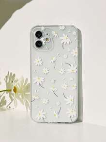 1 ốp lưng điện thoại họa tiết hoa nhí, tương thích với iPhone 15 Pro Max, chất liệu silicon mềm trong suốt, phiên bản quốc tế, không phải phiên bản nội địa. - Trong sáng - Xem 1