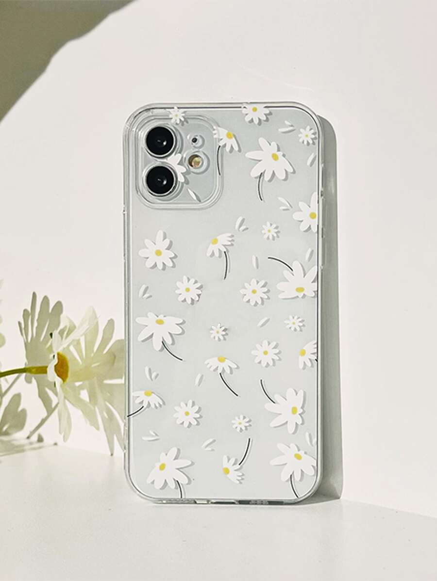 1 ốp lưng điện thoại họa tiết hoa nhí, tương thích với iPhone 15 Pro Max, chất liệu silicon mềm trong suốt, phiên bản quốc tế, không phải phiên bản nội địa. - Trong sáng - Xem 1