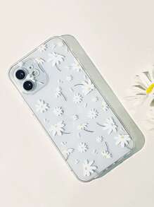 1 ốp lưng điện thoại họa tiết hoa nhí, tương thích với iPhone 15 Pro Max, chất liệu silicon mềm trong suốt, phiên bản quốc tế, không phải phiên bản nội địa. - Trong sáng - Xem 3