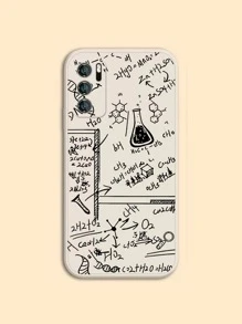 化學式蘋果手機殼，適用於小米華為三星S23 - 米色 - 查看 1