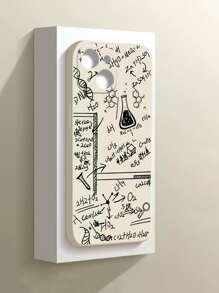 化學式蘋果手機殼，適用於小米華為三星S23 - 米色 - 查看 2