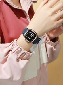 Kids Square Electronic Watch - Blue - View 3