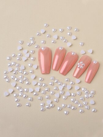 200 piezas 3d con diseño de corazón Decoración de uñas