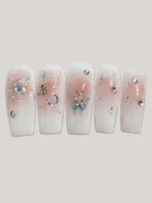 1 hoja de pegatinas de uñas con patrón de mariposa Y2K-Style, calcomanías de uñas para arte de uñas, para hacerlo tú mismo