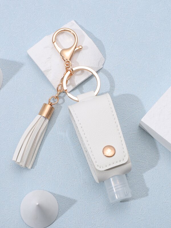 Hand Sanitizer Bottle & Tassel Charm Keychain SHEIN USA