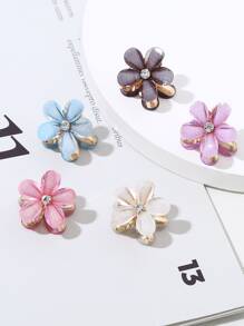 10 chiếc kẹp tóc mini đính đá hình hoa dễ thương, thích hợp làm quà tặng Ngày Valentine, phụ kiện tóc, kẹp càng cua, kẹp hàm, kẹp cài tóc, kẹp tóc mùa thu đông cho trang phục đi nghỉ mát, quà tặng Valentine cho nữ, phụ kiện cần thiết cho kỳ nghỉ hè, bãi biển. - Nhiều màu - Xem 3