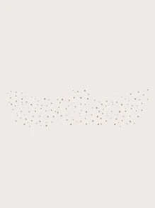 紋身貼紙,1張仿真雀斑面部一次性紋身適合女士,紋身貼紙成年人,逼真紋身貼雀斑,適合女士和女孩 - 卡其色 - 查看 4