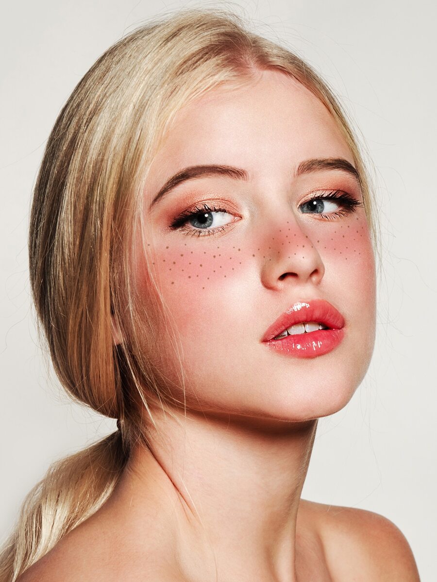 紋身貼紙,1張圖案面部一次性紋身適合女士,紋身貼紙成年人,逼真紋身貼圖案面部,適合女士和女孩