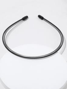 6 piezas Diadema con diseño de onda - Negro - Ver 3