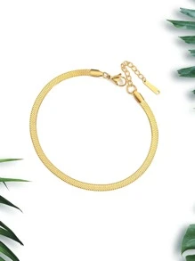 Vòng chân rắn tối giản - Vàng - Xem 2