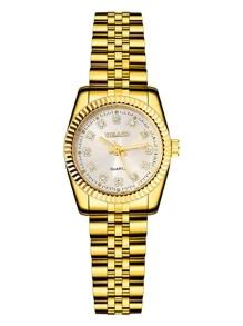 YOLAKO1 Chiếc đồng hồ nữ dây thép không gỉ thời trang, phong cách công sở này phù hợp cho các bữa tiệc, lễ kỷ niệm, đám cưới và sử dụng hàng ngày. Đây là món quà tuyệt vời nhất dành cho phái nữ trong mùa tựu trường, mùa tốt nghiệp và Lễ Tạ ơn. - trắng - Xem 4