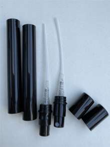 Refillable Perfume Containers Empty Perfume Bottles 2pcs 5ml Black  Plastic Travel Perfume Bottles Man - Black - View 2