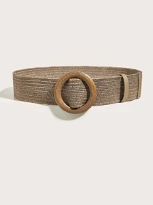 2pcs Women's Bohemian Style Woven Braided Belt, Ideal For Beach Vacation Look Summer, School