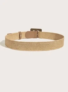 2pcs Women's Bohemian Style Woven Braided Belt, Ideal For Beach Vacation Look Summer, School
