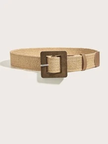 2pcs Women's Bohemian Style Woven Braided Belt, Ideal For Beach Vacation Look Summer, School