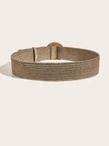2pcs Women's Bohemian Style Woven Braided Belt, Ideal For Beach Vacation Look Summer, School