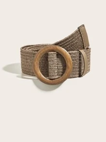 2pcs Women's Bohemian Style Woven Braided Belt, Ideal For Beach Vacation Look Summer, School