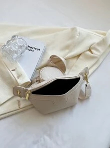 Mini Minimalist Bum Bag With Coin Purse - White - View 5