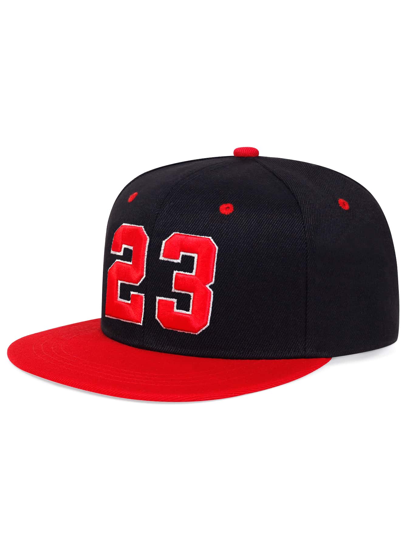 Men Number Embroidered Hip Hop Adjustable Cap For Daily Life And Outdoor Street - Multicolor - View 1
