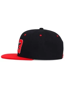 Men Number Embroidered Hip Hop Adjustable Cap For Daily Life And Outdoor Street - Multicolor - View 2