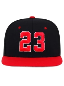 Men Number Embroidered Hip Hop Adjustable Cap For Daily Life And Outdoor Street - Multicolor - View 3