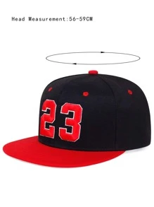 Men Number Embroidered Hip Hop Adjustable Cap For Daily Life And Outdoor Street - Multicolor - View 4