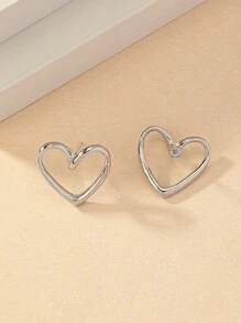 Heart Design Stud Earrings Valentines