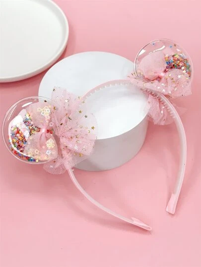 小女童蝴蝶結裝飾髮箍