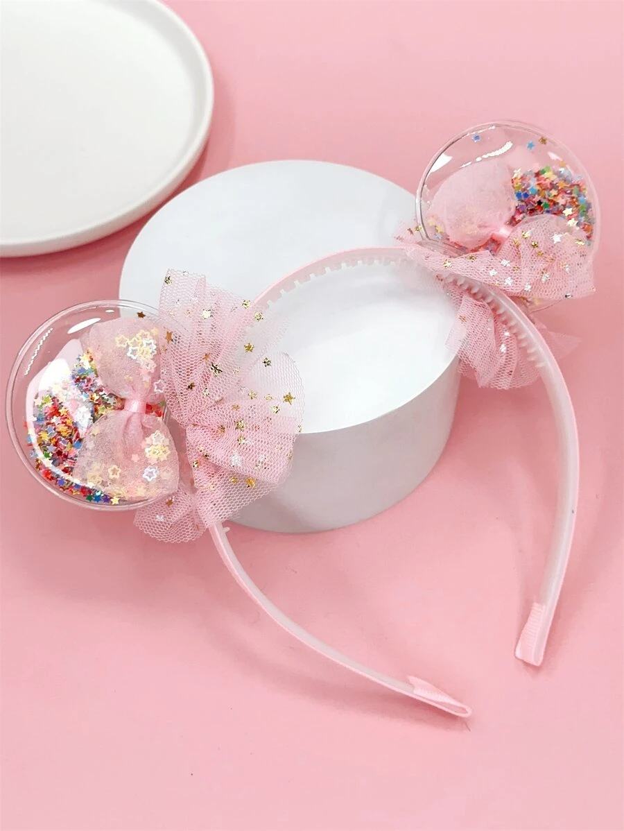 小女童蝴蝶結裝飾髮箍