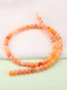 Hombres 1 hebra Accesorio de joya DIY cuenta - Naranja - Ver 1