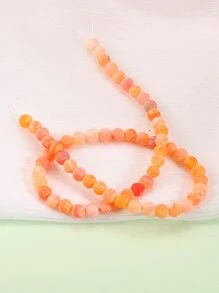 Hombres 1 hebra Accesorio de joya DIY cuenta - Naranja - Ver 2