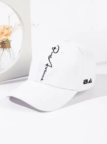 1pc Fashion Men Men Embroidered Baseball Cap - White - View 1