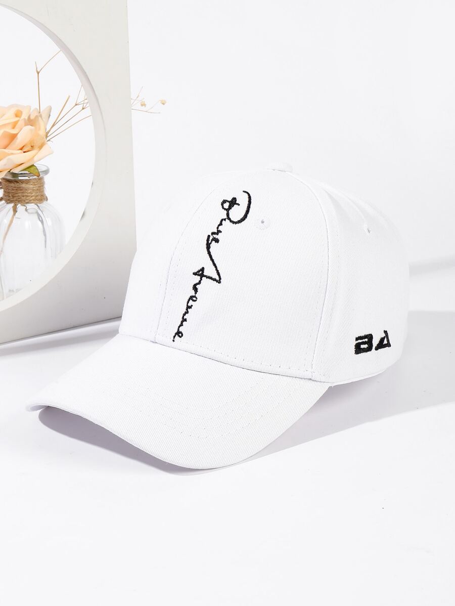 1pc Fashion Men Men Embroidered Baseball Cap - White - View 1