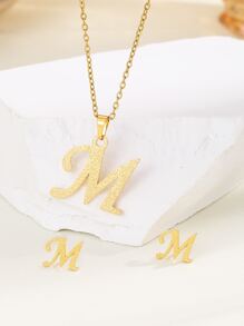 Bộ trang sức trang trí chữ cái 3 cái / bộ - Vàng - Xem 2