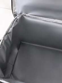 1 件大雙層隔熱午餐袋附瓶架 - 黑色 - 查看 3