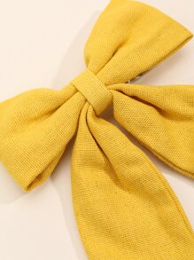 Kẹp tóc trang trí nơ thêu hoa cho bé gái mới biết đi - Nhiều màu - Xem 5