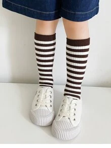 Niños Calcetines altos con patrón de rayas - Multicolor - Ver 2
