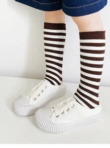 Niños Calcetines altos con patrón de rayas - Multicolor - Ver 4