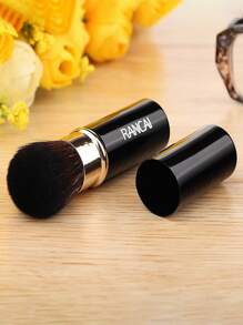 RANCAI 1支可伸缩腮红刷，便携式旅行散粉刷，紫色，粉底刷，遮瑕刷，腮红刷，修容刷，腮红刷，古铜粉刷，散粉刷，粉底刷，腮红刷，赠品 - 黑色 - 查看 6