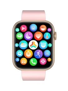 QX7 Smart watch 1.85 Inch watch call Temperature Heart Rate Monitoring smartwatch - Pink - View 2