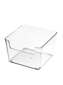 1入組PET抽屜儲物盒家用簡約透明桌面抽屜整理托盤 - 無色 - 查看 1